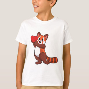 Red panda at Love with Heart.PNG T-Shirt