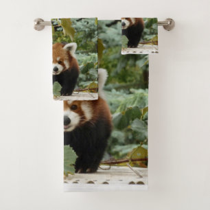 Red Panda Badhandtuch Set