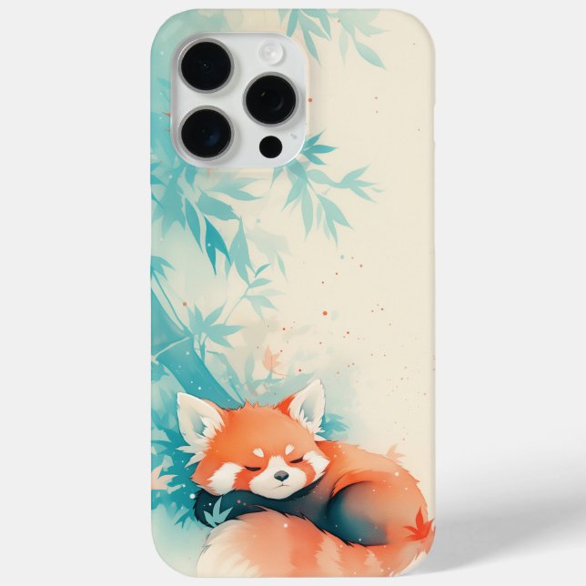 Red Panda Bamboo Forest Nickerchen Case-Mate iPhone Hülle (Rückseite)