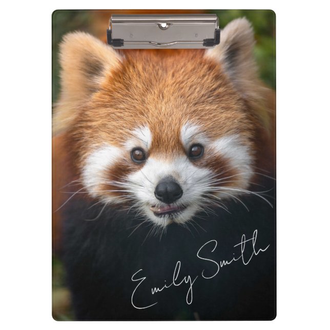 Red Panda Bear Clipboard Klemmbrett (Vorderseite)