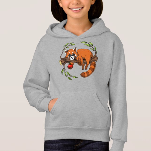 Red Panda Bear Hippie Hoodie (Vorderseite)