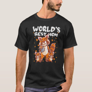 Red Panda Bear Mama Welten Beste Mama Mommy Mother T-Shirt