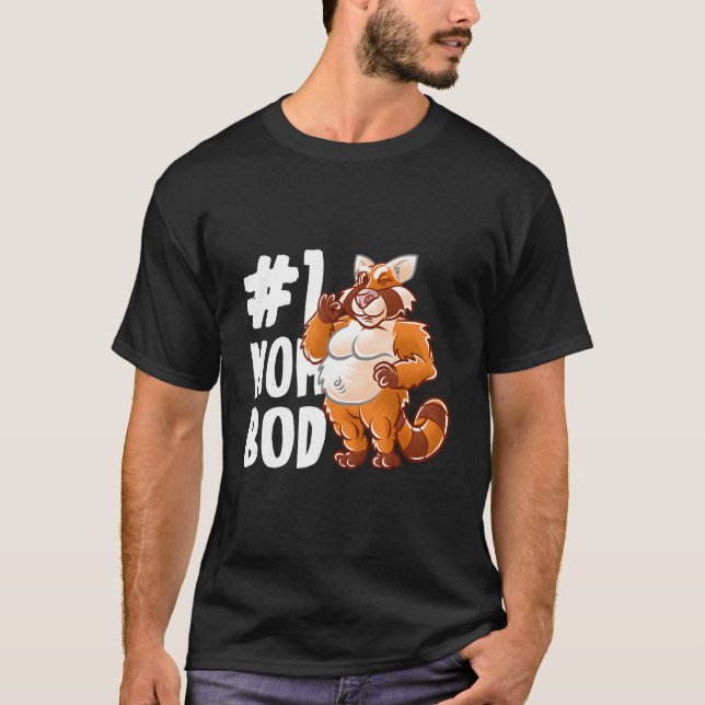 Red Panda Bear Mom Best Mom Bod Mommy Mama Mother' T-Shirt (Vorderseite)