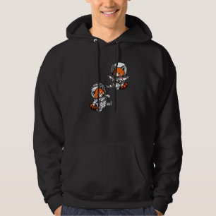Red Panda Bear Space Astronaut Kosmische Mädchen B Hoodie