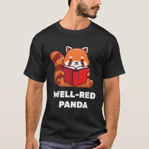 Red Panda Book Nerd lesen T-Shirt