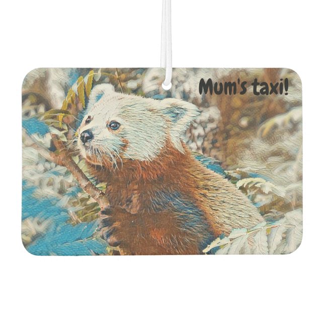 Red Panda Car Lufterfrischer (Vorderseite)