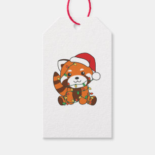 Red Panda Christmas Winter Animals Red Pandas Geschenkanhänger