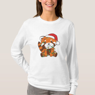 Red Panda Christmas Winter Animals Red Pandas T-Shirt