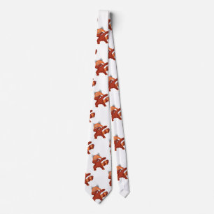 Red Panda Dabbing Neck Tie Krawatte