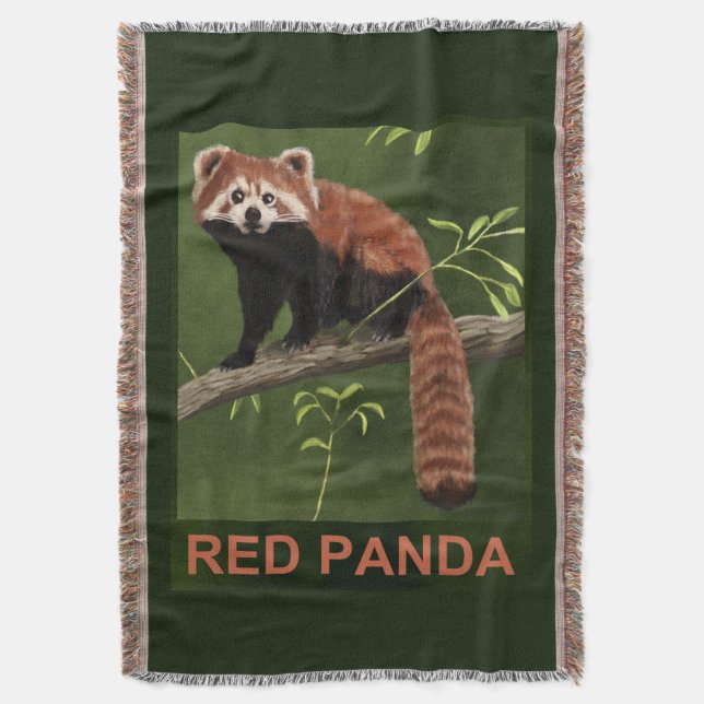Red Panda Decke (Vorderseite Vertikal)