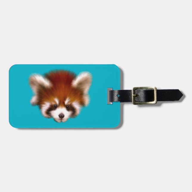 Red Panda Design Gepäckanhänger (Vorderseite horizontal)