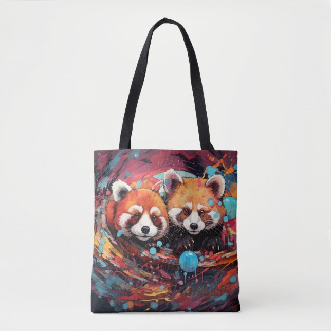 Red Panda farbenfrohe Tierzauberei (Vorderseite)