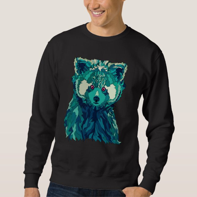Red Panda Festival Skirt Music Geometric Style Sweatshirt (Vorderseite)