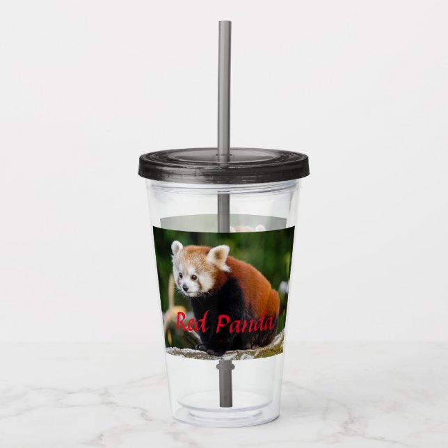 Red Panda Firefox Acryltrinkbecher (Vorderseite)