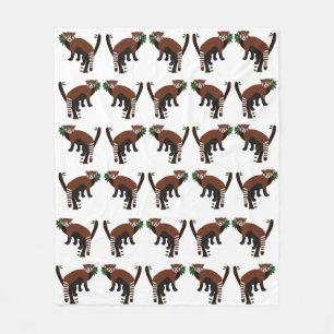 Red Panda Fleece Blanket