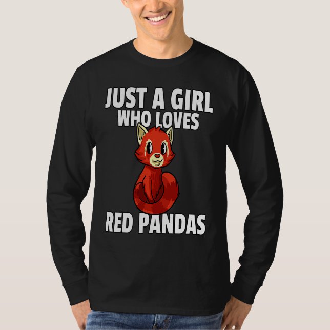 Red Panda For Girls Women T-Shirt (Vorderseite)