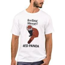 Red Panda Gefühl Sleepy Funny Red Panda