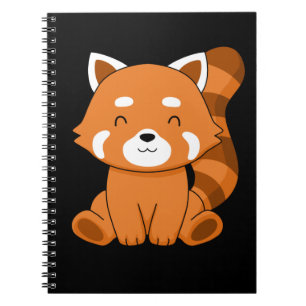 Red Panda Geschenk Kinder Frauen Kawaii Red Panda Notizblock