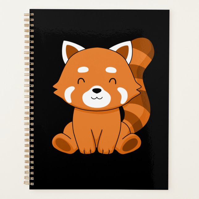 Red Panda Geschenk Kinder Frauen Kawaii Red Panda Planer (Vorderseite)