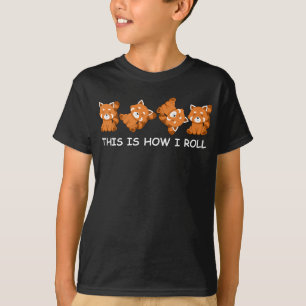 Red Panda Geschenke Kinder So Roll ich T-Shirt