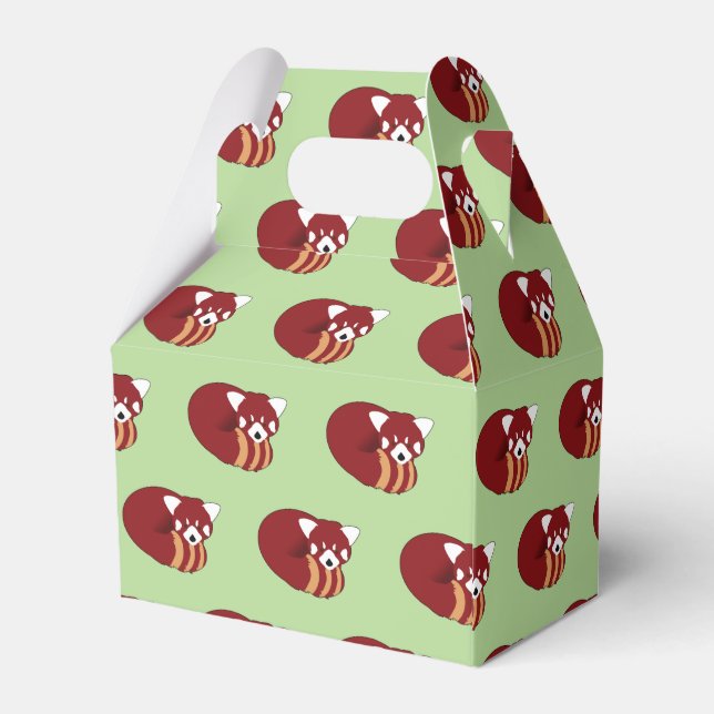 Red Panda Geschenkschachtel (Rückseite)