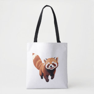 Red Panda glücklich Spielspass Springen in die Luf
