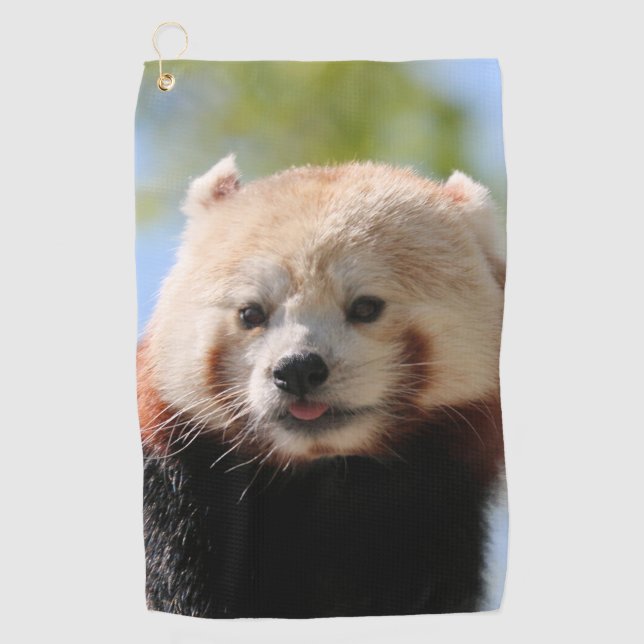 Red Panda Golfhandtuch (Vorderseite)