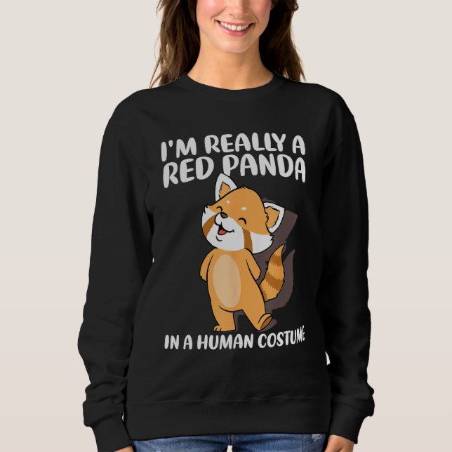 Red Panda  Halloween Costume Red Pandas Sweatshirt (Vorderseite)