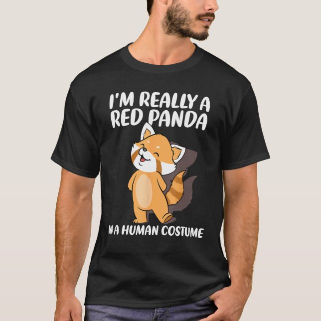 Red Panda  Halloween Costume Red Pandas T-Shirt (Vorderseite)