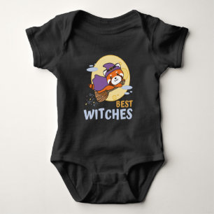 Red Panda Halloween Kids Hexen beste Hexen Baby Strampler