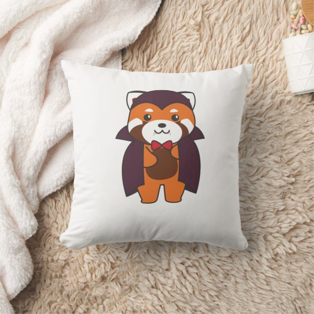 Red Panda Halloween Niedlich Devil Vampire Kostüm Kissen (Decke)