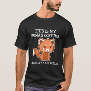 Red Panda Halloween S Youth T-Shirt