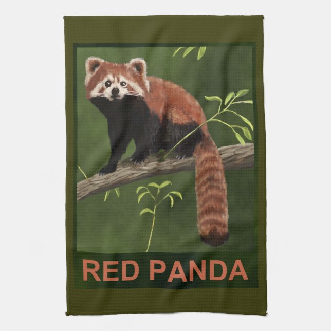 Red Panda Handtuch (Vertikal)