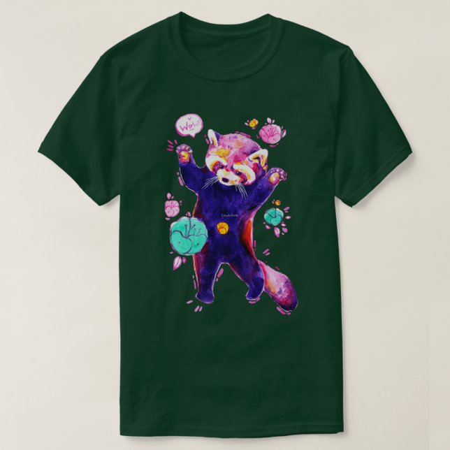 Red Panda Handup T-Shirt (Design vorne)