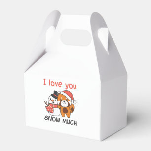Red Panda I Liebe Sie Schnee viel Schnee Pub Geschenkschachtel