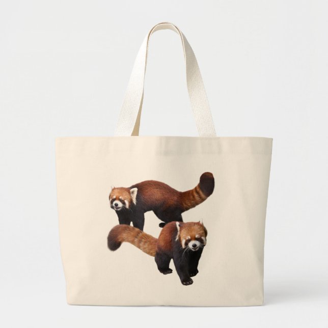 Red Panda Jumbo Stoffbeutel (Vorne)