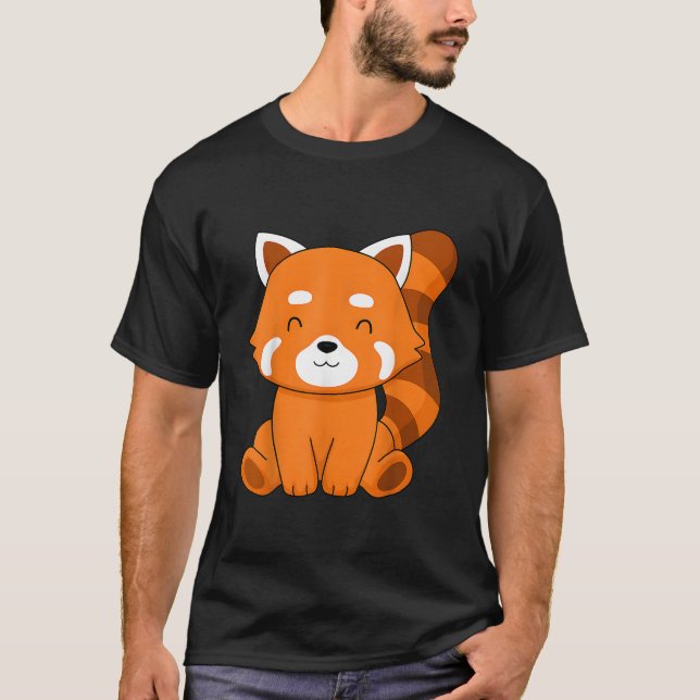 Red Panda Kawaii Red Panda Red Panda T-Shirt (Vorderseite)