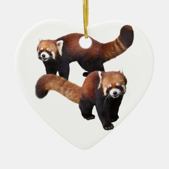 Red Panda Keramik Ornament (Vorne)