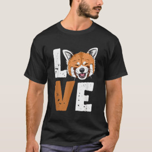 Red Panda Liebe Red Panda T-Shirt