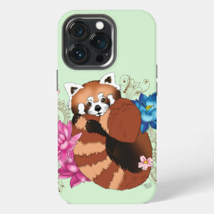 Red Panda Lotus Blume Henna iPhone 13 Pro Hülle