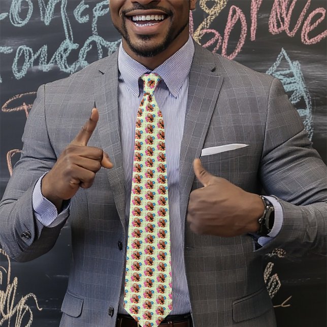 Red Panda Lotus Blume Henna Krawatte (Von Creator hochgeladen)