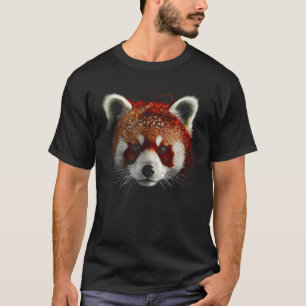 Red Panda Lover Artwork Animal Motif Red Panda T-Shirt