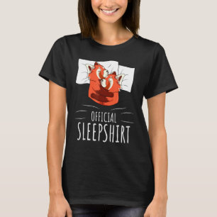 Red Panda Lover Offiziell Sleep T-Shirt