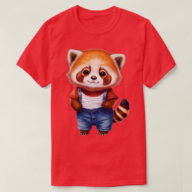 Red Panda Lovers Ba5 T-Shirt (Design vorne)