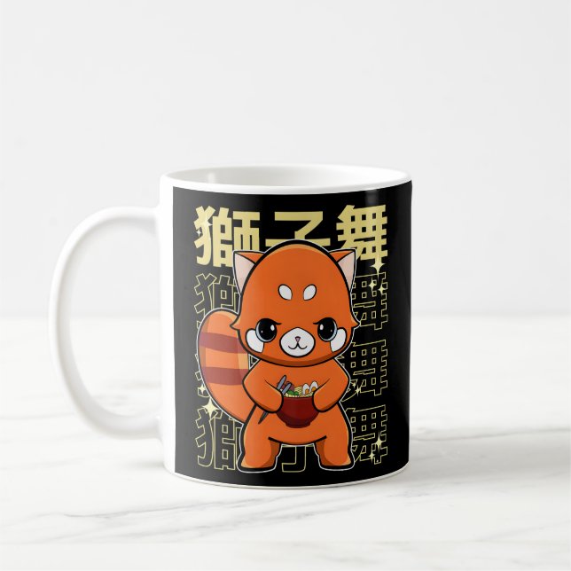 Red Panda mit Ra Kaffeetasse (Links)
