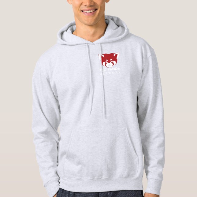 Red Panda Network Zip Hoodie - Dunkel (Vorderseite)