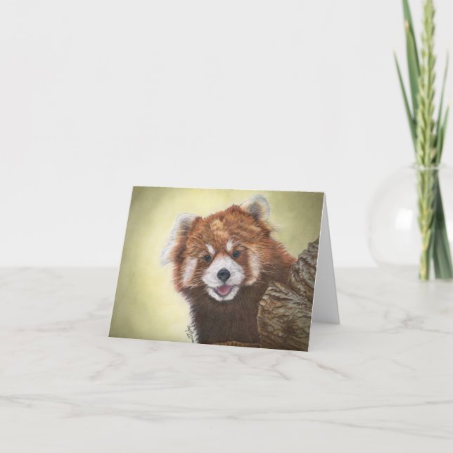 Red Panda notecard Karte (Vorderseite)