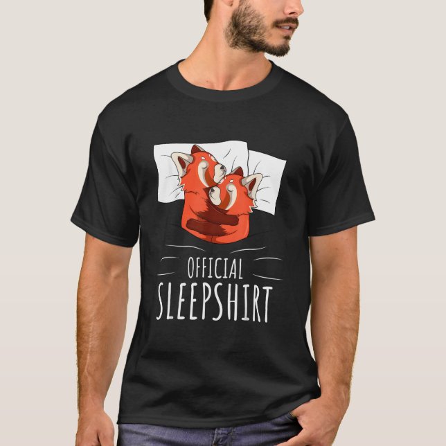 Red Panda Official Sleep T-Shirt (Vorderseite)