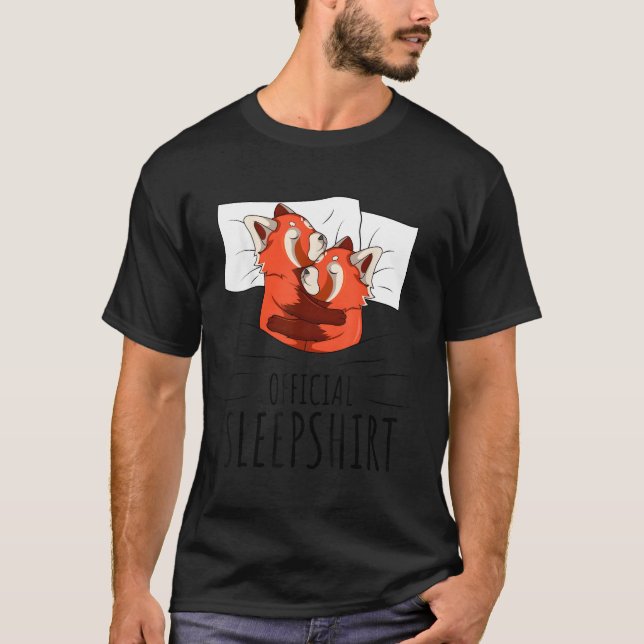 Red Panda Offiziell Sleep T-Shirt (Vorderseite)