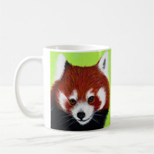 Red Panda Painting Kaffeetasse